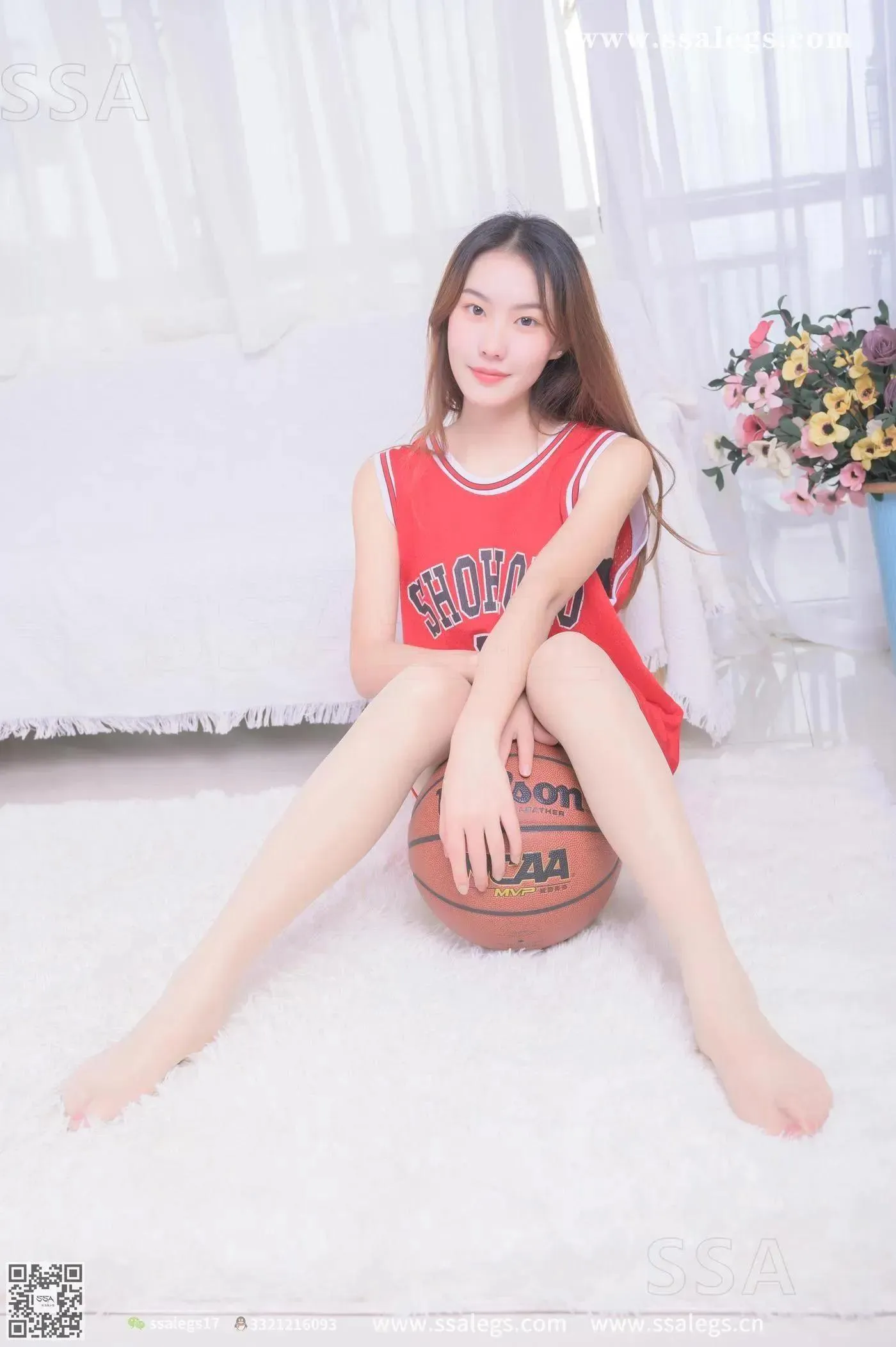 [SSA丝社]超清写真 NO.325 素素小姐姐放假在家穿丝袜陪你玩篮球(下) [79P]插图5